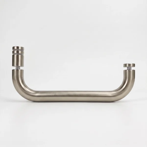 Modern/Elite Frameless Glass Towel Rail Handle with Knob & Button (TRK...)