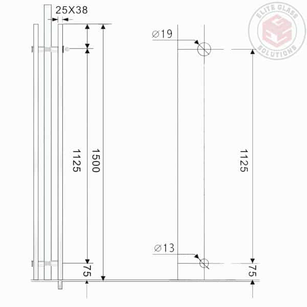 Elite Locking 'H' Style Double Handle (H-LOCK.1500)