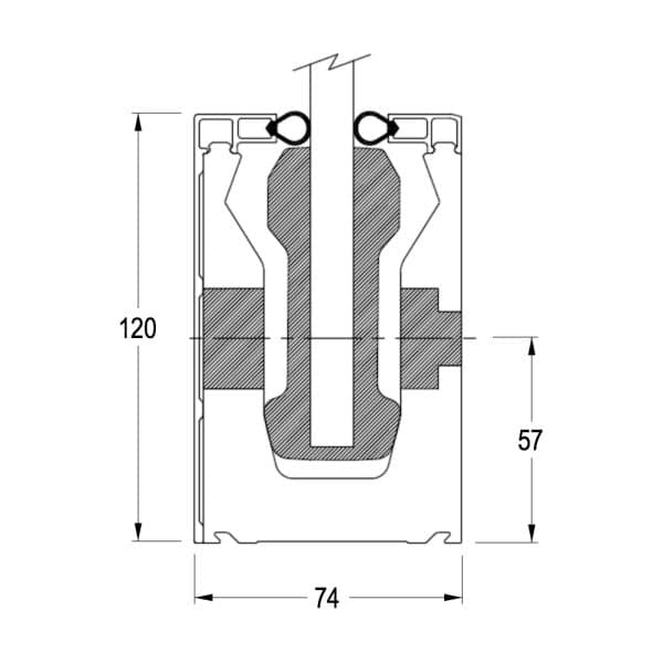Posi-Glaze Side Fix Balustrade Channel Kit (PG120S-...)