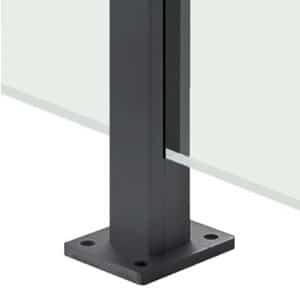 Atlas 180° Glass to Glass Post