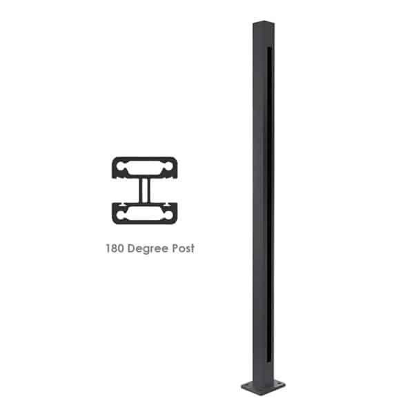 Atlas 180° Glass to Glass Post
