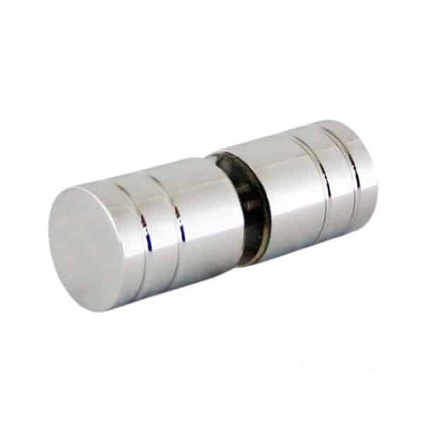 NFK Polished Chrome Short Groove Pull Knob Set (NK40 C)