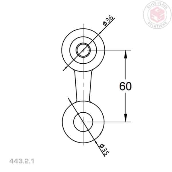 Elite 1-Way Light Duty Post Fix Spider Fitting (443/2/1)