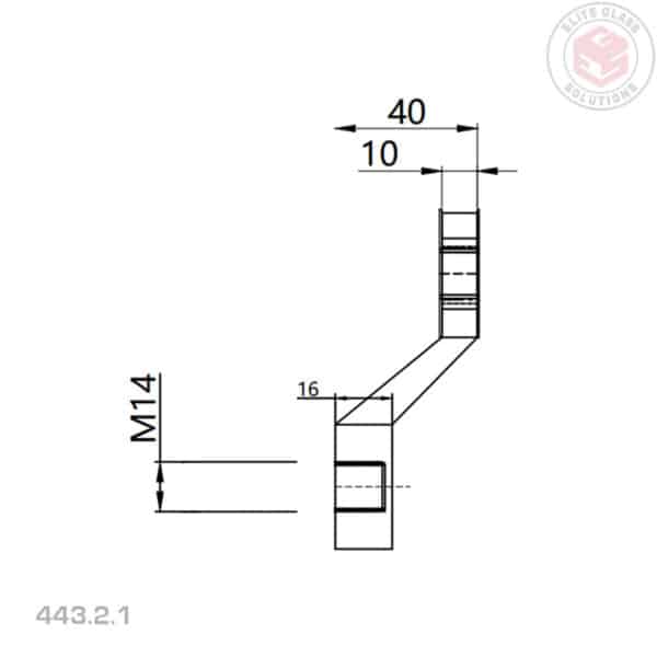 Elite 1-Way Light Duty Post Fix Spider Fitting (443/2/1)