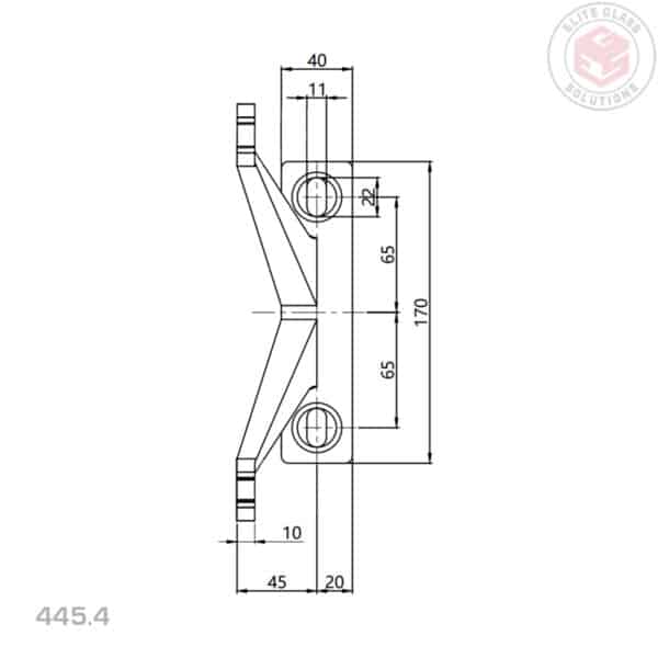 Elite 4-Way Heavy Duty Fin Fix Spider Fitting (445/4)