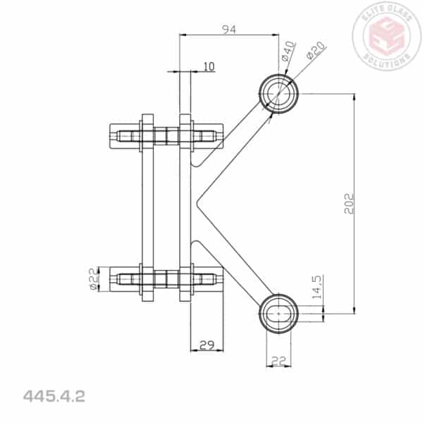 Elite 2-Way Heavy Duty Fin Fix Spider Fitting (445/4/2)