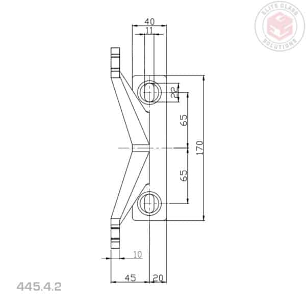 Elite 2-Way Heavy Duty Fin Fix Spider Fitting (445/4/2)