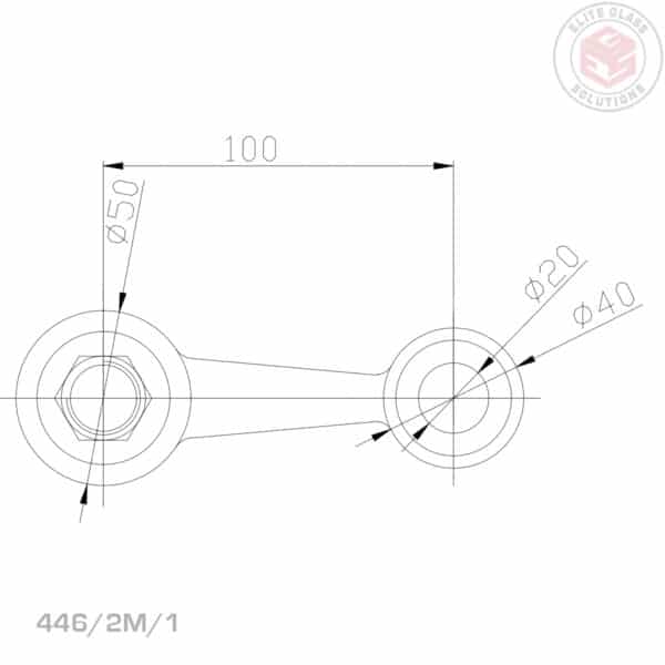 Elite 1-Way Heavy Duty Post Fix Spider Fitting (446/2/1)