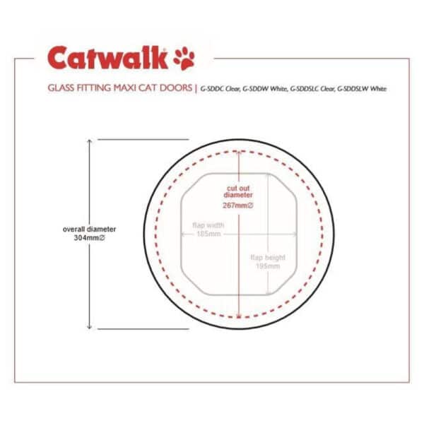 Catwalk Maxi-Slimline Pet Door