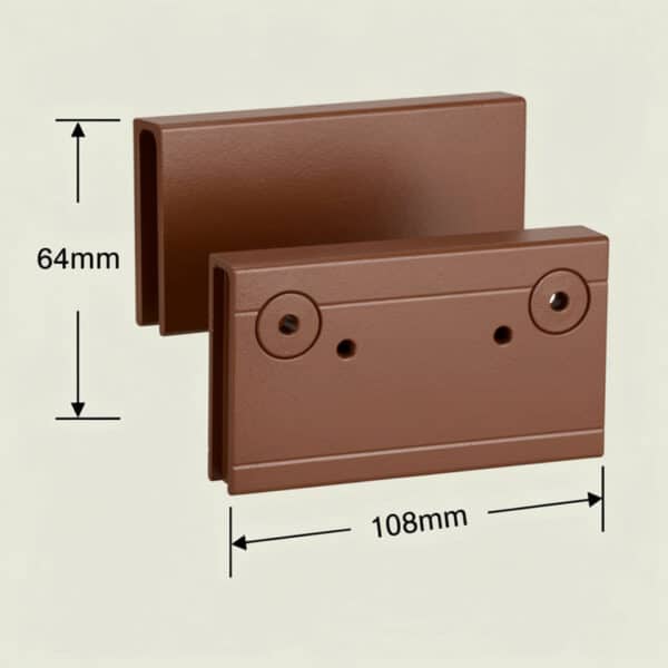 GCC Friction Fixing Plate for fixing Door Closer Arm to Glass Highlight (FP-04)