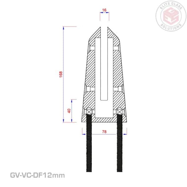 Glass Vice Direct Fix Vice, Duplex 2205 - 12mm (GV-VC-DF12mm)