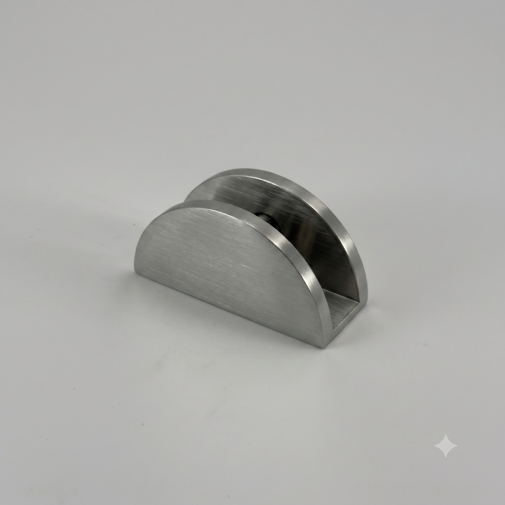 Modern/Elite Half Round Glass Shelf Bracket for 6/8/10/12/15mm Glass (MB/SB)