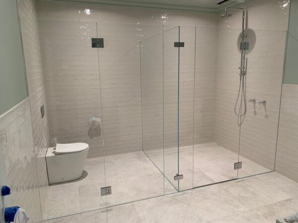 Modern-Elite 90°/180° Square Glass to Glass Shower T Bracket (MBS90/180-SBT180.SQ)