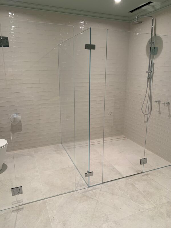 Modern-Elite 90°/180° Square Glass to Glass Shower T Bracket (MBS90/180-SBT180.SQ)