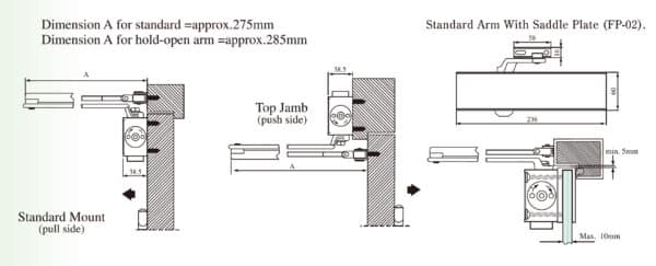 GCC Heavy Duty Overhead Door Closer (ODC-730)