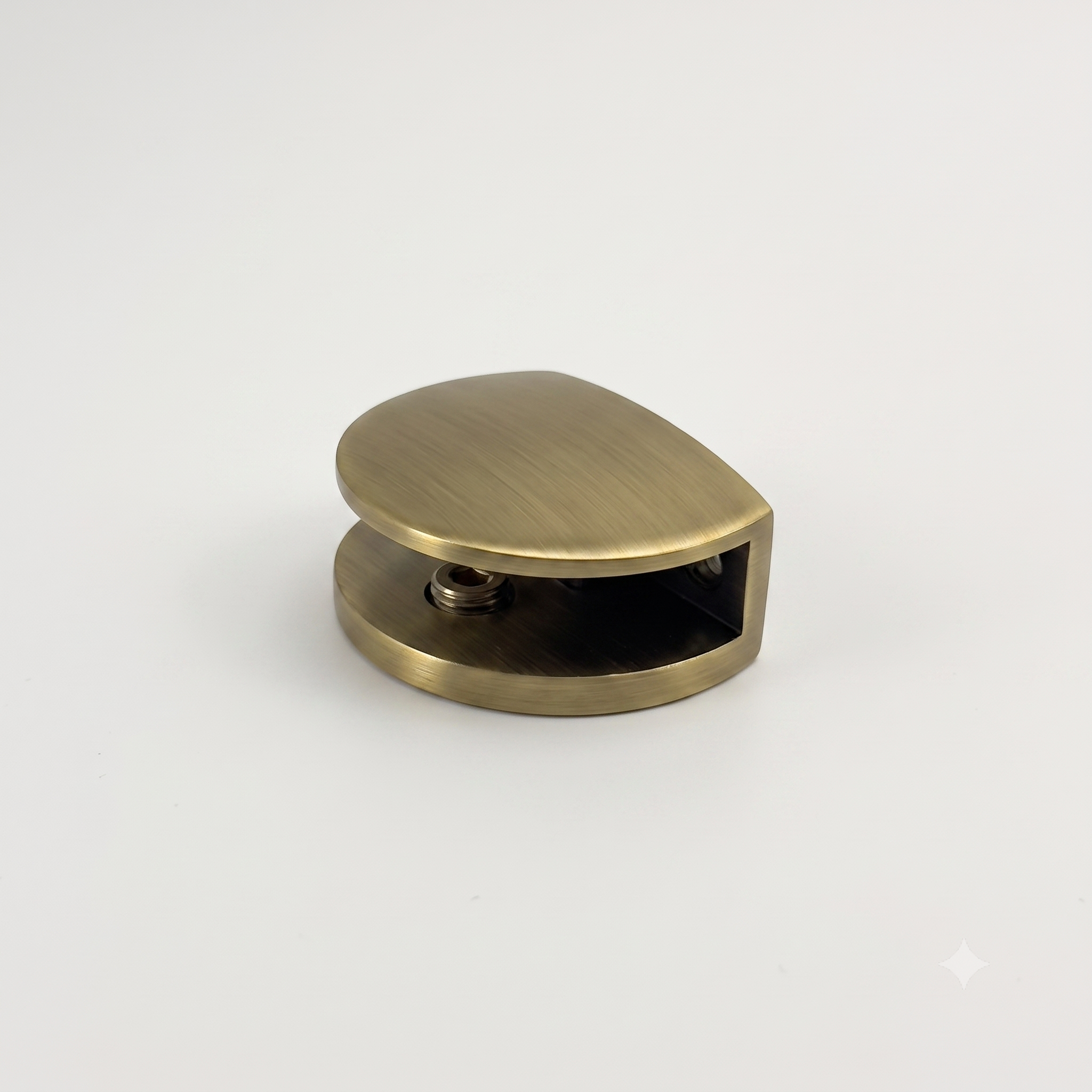 Modern Horseshoe Glass Shelf Bracket for 10mm Glass (MB10-4)