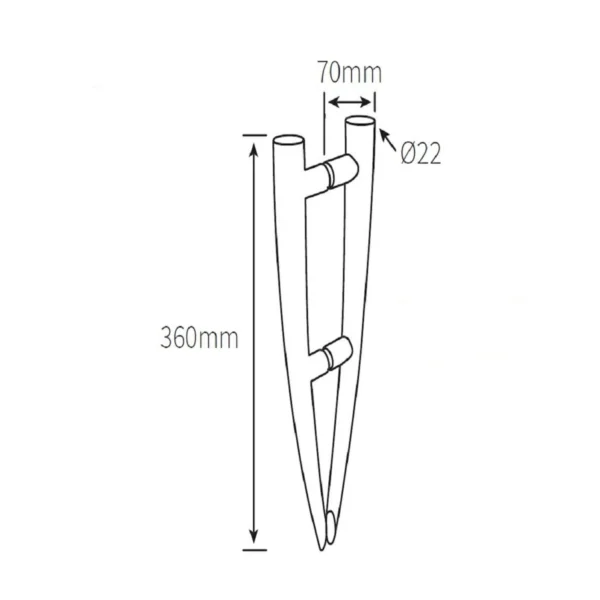 Tusk Double Pull Handle (TUSK150 PSS)