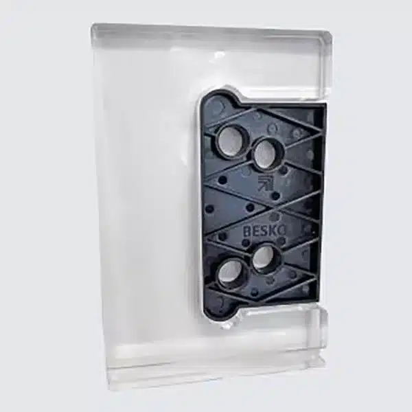 Polaris 130 Adapter Plate Set to suit 155PGG Glass to Glass Hinges (130-AKGG)
